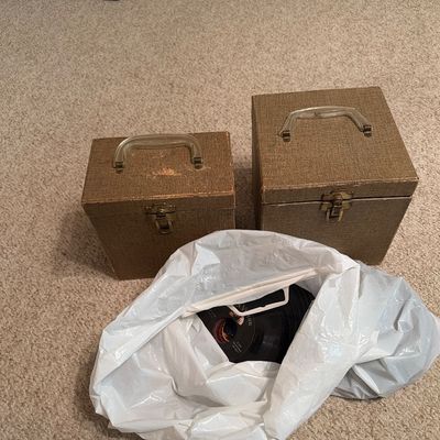 Two cases of 45 records