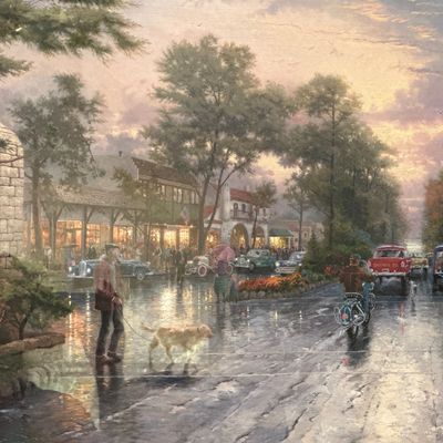 Thomas Kinkade "San Francisco, Lombard Street" Signed Numbered Framed Limited Edition Lithograph
