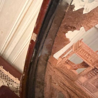 Vintage Chinese Cork Carving Diorama-F