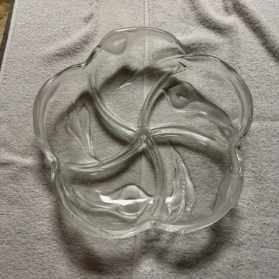 Vintage Mikasa Calla Lily Flair Crystal 5-Part Divided Serving Platter 11.5"