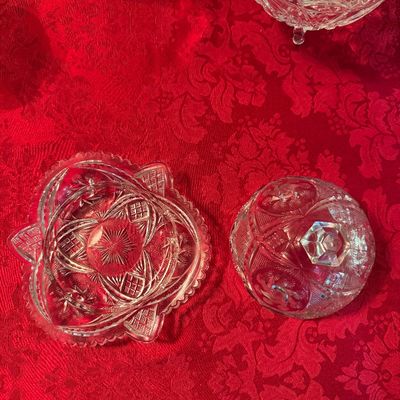 Set of 5 Vintage Anchor Hocking Star of David Dishes (DR)