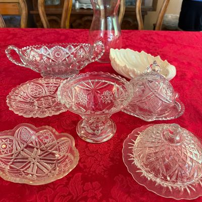 10 serving glass serving pieces-DR