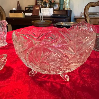 Set of 5 Vintage Anchor Hocking Star of David Tableware Items (DR)