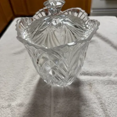 Vintage Noritake Crystal Treasury Biscuit Barrel Covered Jar 9" – 1986-1995