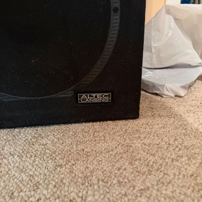 Pair Vintage Altec Lansing Model 8 3-Way Speakers w/ Mantaray Horns (Tvr)