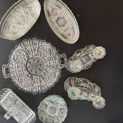 15 pieces of Anchor Hocking Star of David(DR)