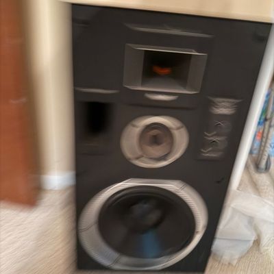 Pair Vintage Altec Lansing Model 8 3-Way Speakers w/ Mantaray Horns (Tvr)