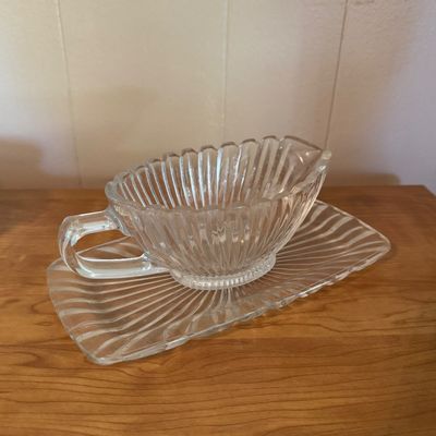 Vintage Clear Glass & Crystal Serving Pieces (7-Piece Lot)