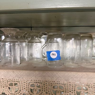 Princess House Crystal Mugs and Drinking Glasses-K