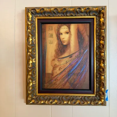 Csaba Markus “La Femme La Danse” Signed Hand-Embellished Serigraph – Ornate Framed DR