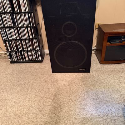 Pair Vintage Altec Lansing Model 8 3-Way Speakers w/ Mantaray Horns (Tvr)