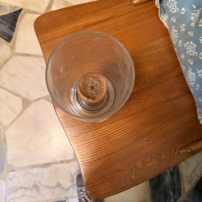 Princess House Crystal Hurricane Lamp-F