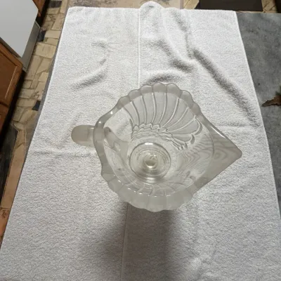 Vintage Mikasa Walther Crystal Swan Pitcher Vase – West Germany – 8"