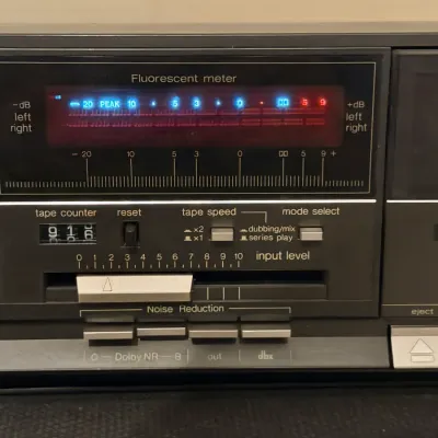 Vintage Technics RS-933W Dual Cassette Deck – Dolby B/C dbx – Made in Japan – Powers On
