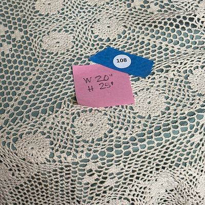 Small Three Legged Table and Coverings (A2)