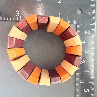 Wood type stretch bracelet