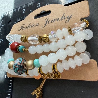 Fashion jewelry stretchy bracelet set