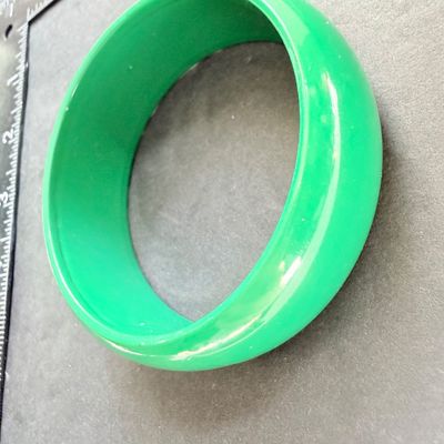 Green bangle bracelet