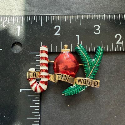 Vintage joy brooch