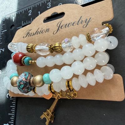 Fashion jewelry stretchy bracelet set