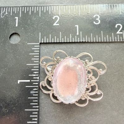 Vintage silver tone brooch