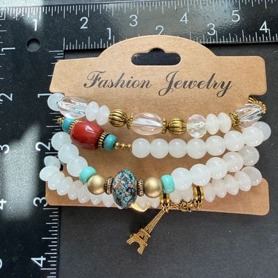 Fashion jewelry stretchy bracelet set