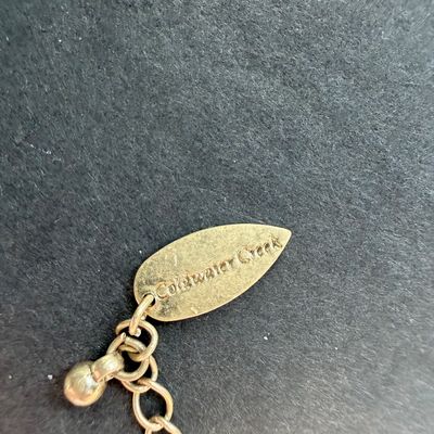 Vintage cold water creeks green tone necklace