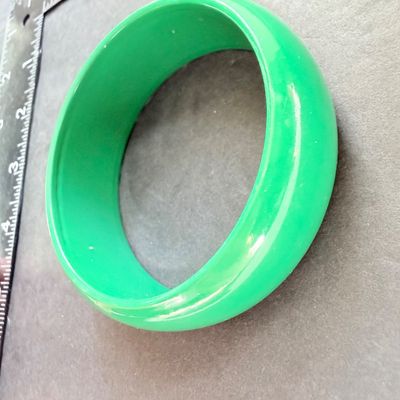 Green bangle bracelet