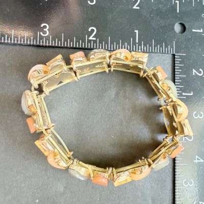 Patel colored type stretch bracelet