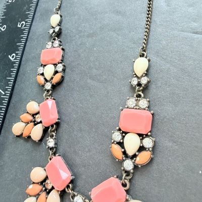 Beautiful pastel colored type fashion necklace