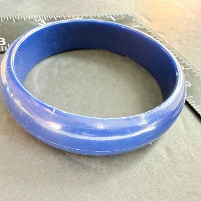 Dark blue bangle bracelet
