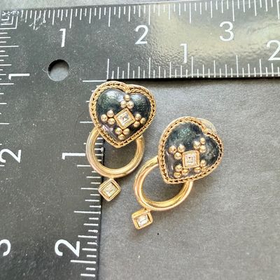 Vintage preimer design marked earrings