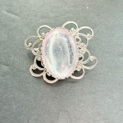 Vintage silver tone brooch