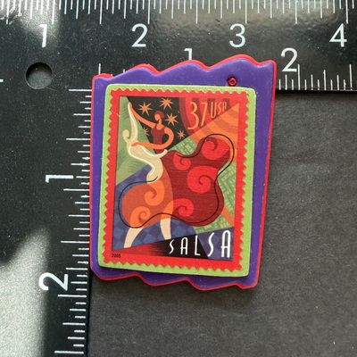 Vintage vibrant colored salsa pin