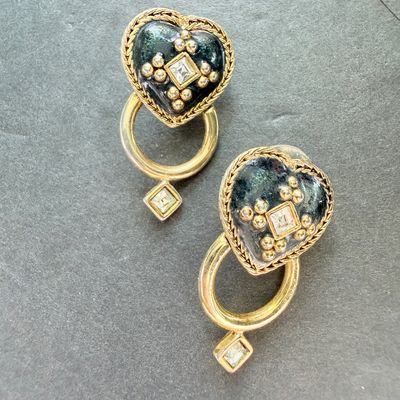 Vintage preimer design marked earrings