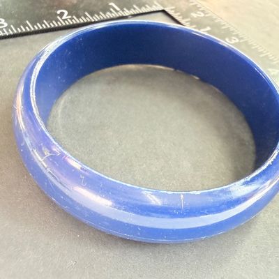 Dark blue bangle bracelet