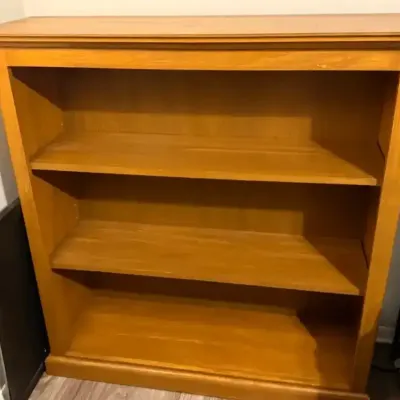 Solid Wood Bookcase with Caramel-Tone Finish (2 of 2)