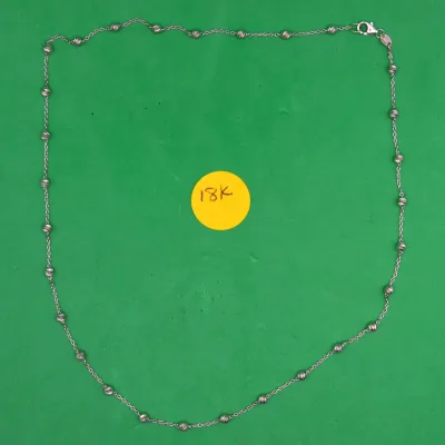 18k Gold Beaded Necklace