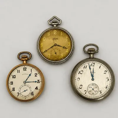 Illinois Gruen Semithin Elgin Pocket Watch Mechanical Timepieces