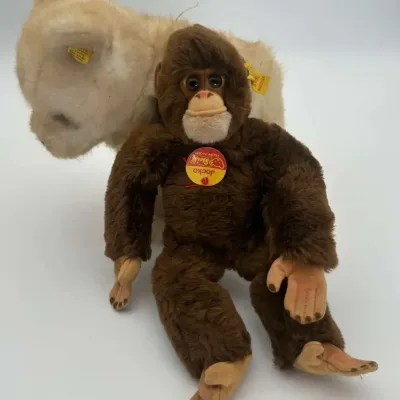 Steiff Jocko Chimpanzee & Polar Bear Plush Toy