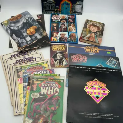 Doctor Who Collection Set FASA RPG Books Comics Vinyl Records