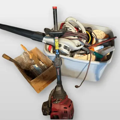 Troy-Bilt TB22 Gas Trimmer, Craftsman Leaf Blower, Power Tools & Hardware Utility