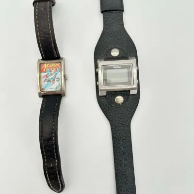 Armitron Superman, Mossimo Digital Leather Wristwatches Pair