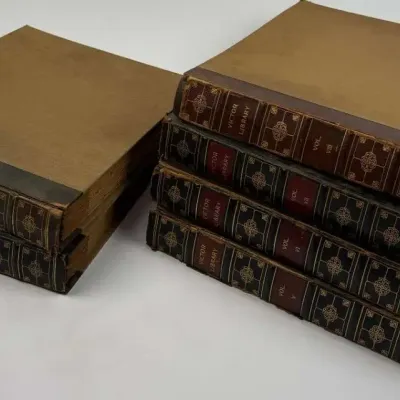 Victor Library Record Album Vintage 78 RPM Vinyl Records Collection Storage