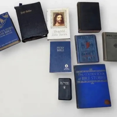 Vintage Bible & Bible Stories: Hurlbut's Story of the Bible, Golden Book, Pocket New Testament