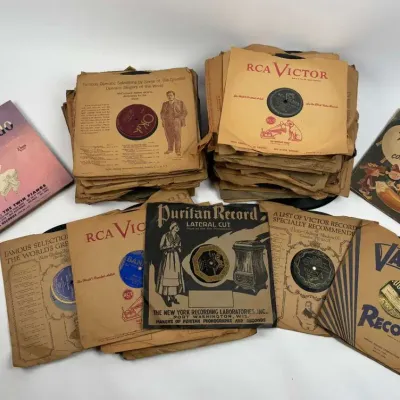 78 RPM Vinyl Records Albums Box Set Childrens Story