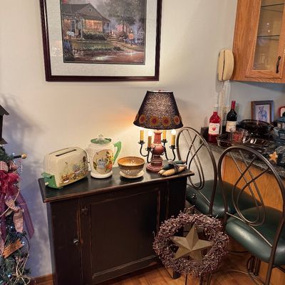 Rustic wood jelly cabinet