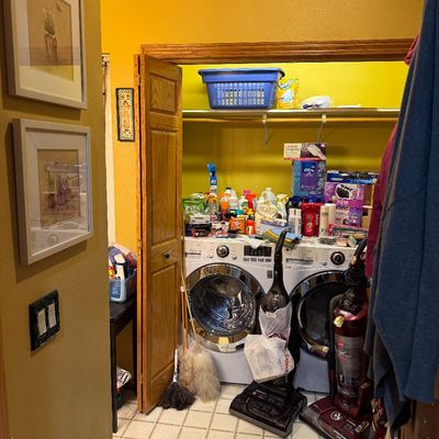 Laundry room & bathroom 
