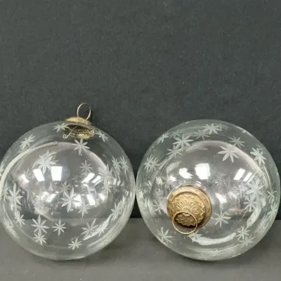 Kugel Style Glass X Large Christmas Ornaments