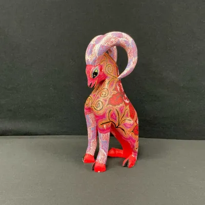 Santiago Wooden Pointillism Ram